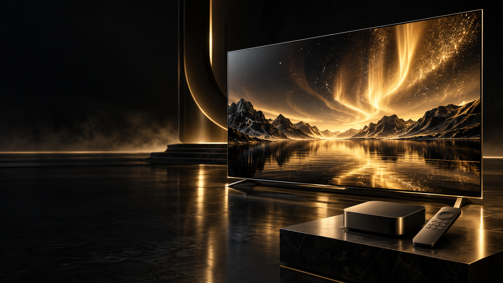 Premium 8K television and TV streaming box